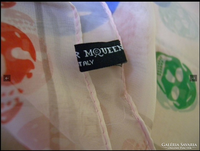 Alexander McQueen silk scarf, stole