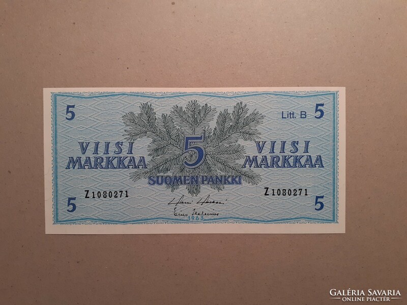Finland-5 marks 1963 unc