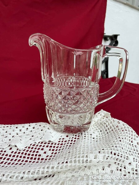 Beautiful small glass jug spout