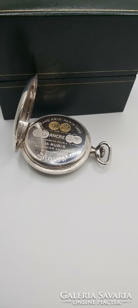 Brand new silver zenith 15 stone pocket watch