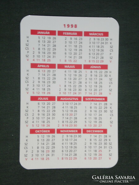 Card calendar, matáv telecommunications rt. Pécs, internet, 1998, (2)