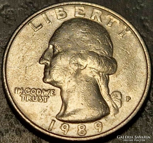 ¼ Dollár, 1989.P., ﻿Washington Quarter