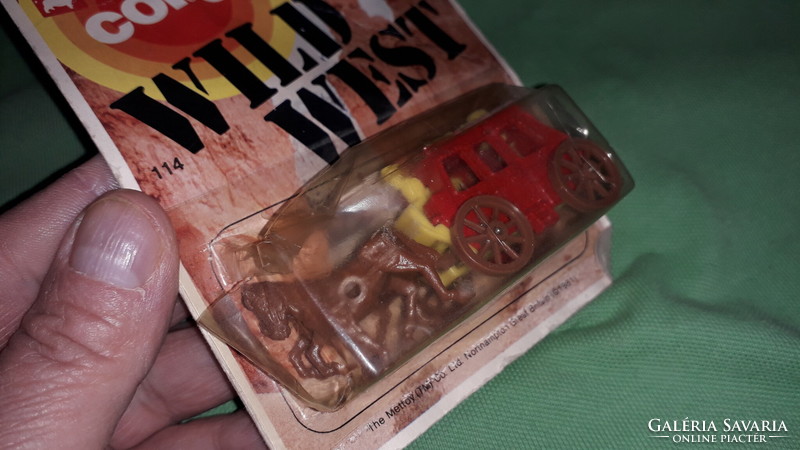 CORGI -western postakocsi -MATCHBOX méretű bontatlan dobozával fém kisautó a képek szerint