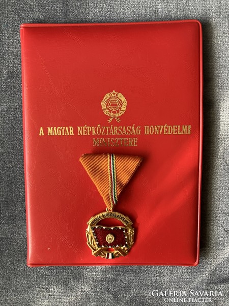 Medal of Merit for Service to the Homeland with a document donating it