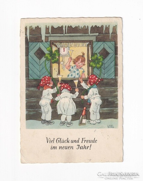 K:151 Újév-BÚÉK képeslap 1952