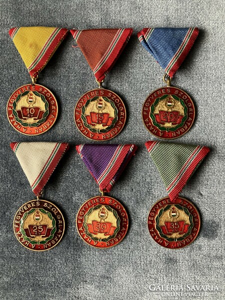 Service Medal row (10, 15, 20, 25, 30, 35) award