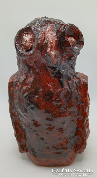 Marked ceramic owl