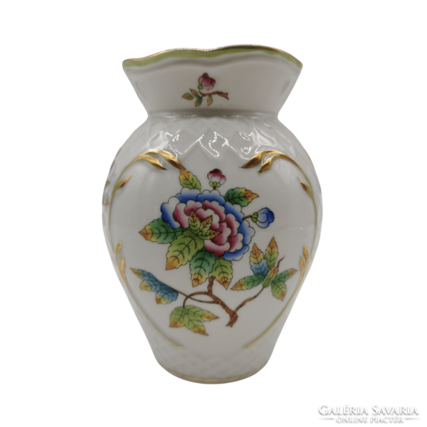 Herendi viktória mintás váza aranyozással M01476