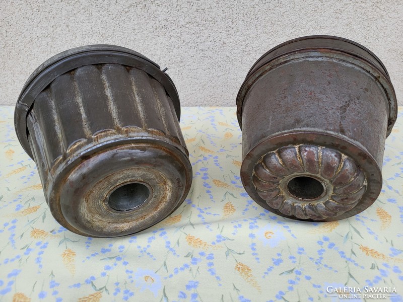Pair of antique muffin tins