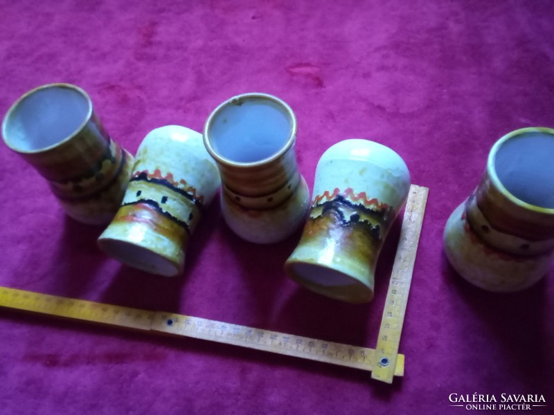 Ceramic jug, cup set of 5 pieces