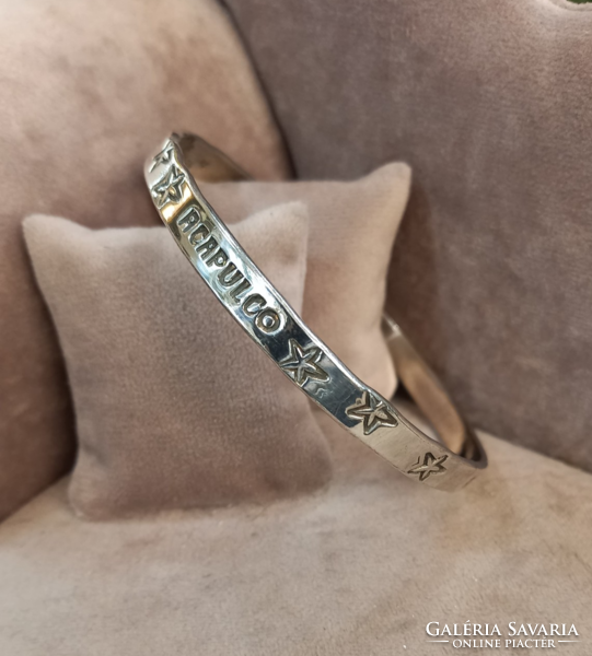 Silver bangle acapulco