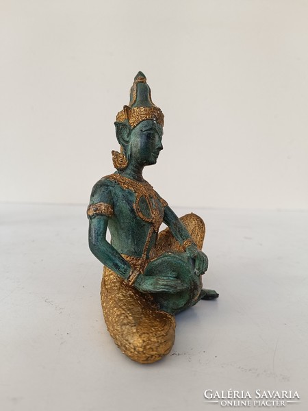 Antik buddhista bronz szobor szertartás jelenet buddha Thaiföld 455 8141