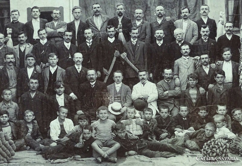 1P460 Szegedi Kenderfonógyár csoportkép fotográfia ~1925