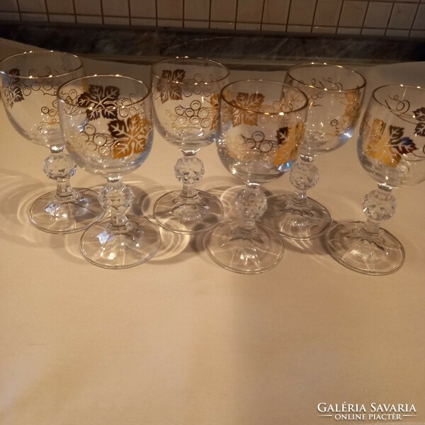 Retro liqueur glass set