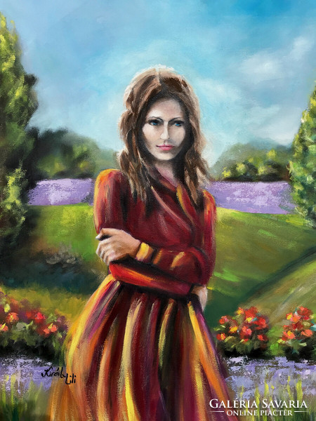 Heiress of the empire - oil painting - 50 x 70 cm