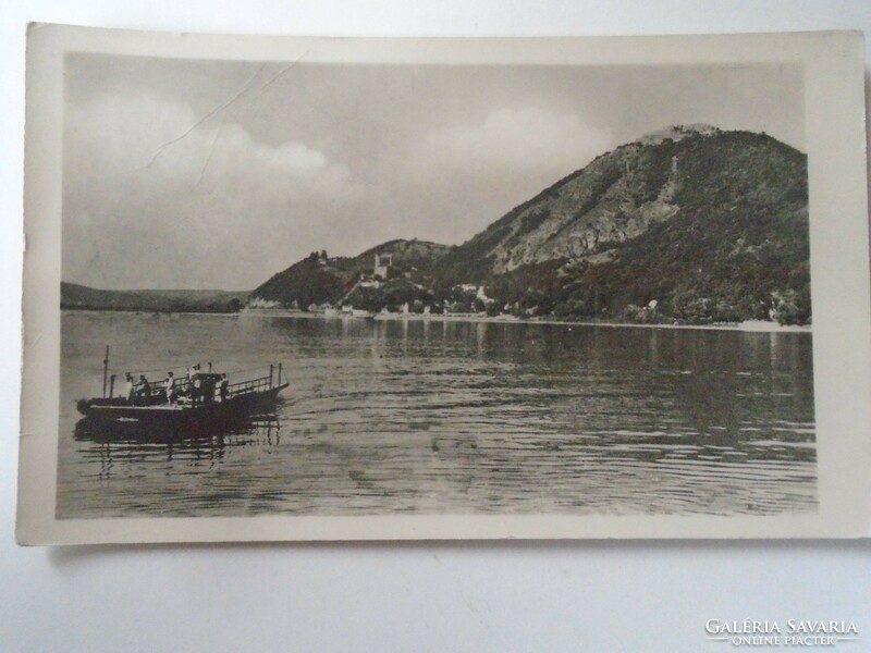 D199420 Visegrád - view of the Danube - ferry - p1950 photo sheet Győr jákó dezsőné