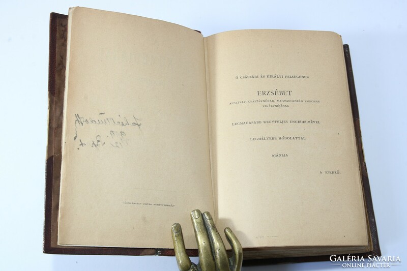 1895 - Jókai Mór comedians of life in beautiful ornately gilded leather binding !!