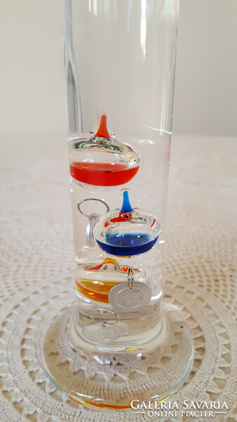 Galilei üveg hőmérő 28.5cm.