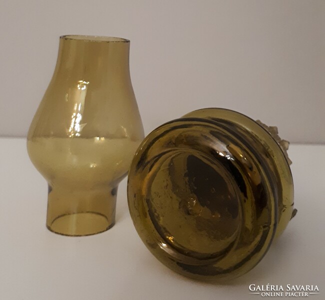 Kisméretű üveg petróleum lámpa 10 cm