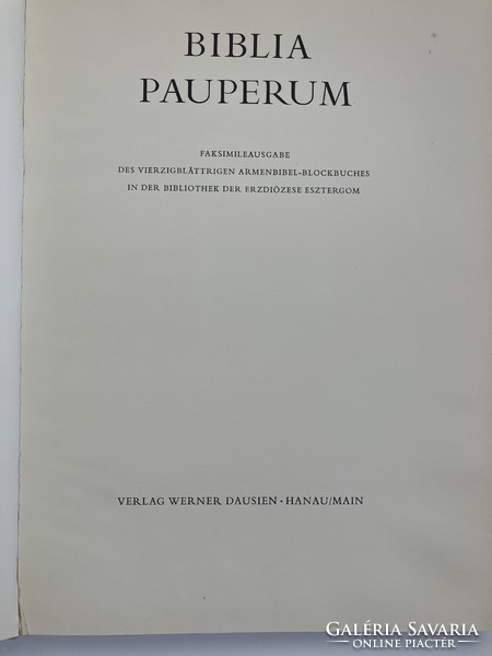 Biblia Pauperum, vallási kiadvány