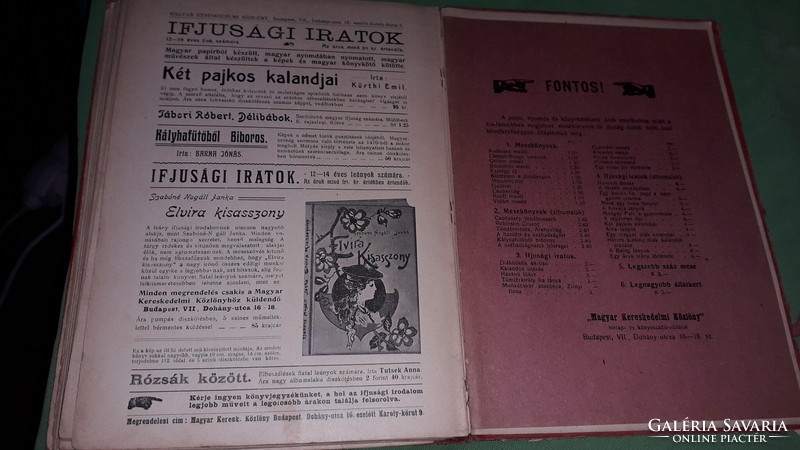 1907.Cholnoky Viktor :Mozgai Pali, a gyermekhős könyv a képek szerint Magyar Kereskedelmi Közlöny