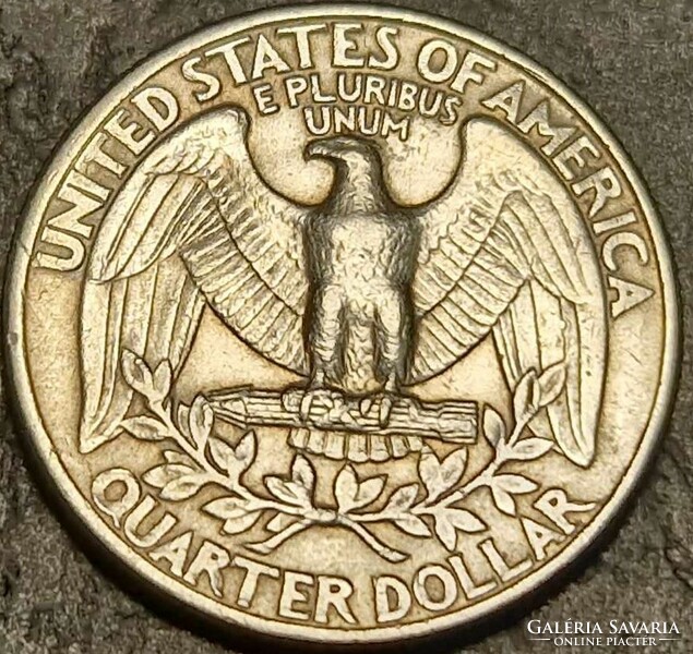¼ Dollar, 1977.D., Washington quarter