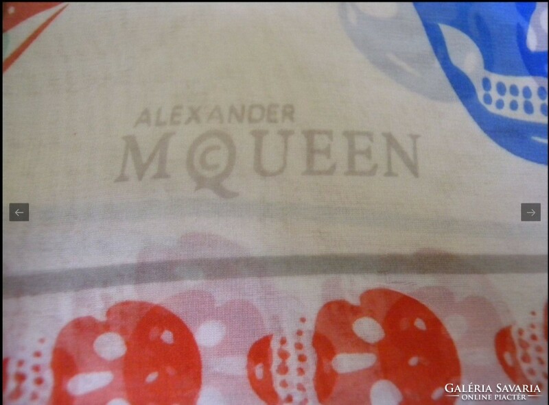 Alexander McQueen selyem kendő, stóla