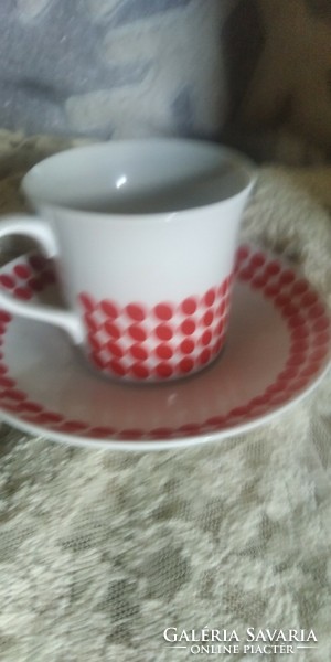 Thun Czech red speckled cup