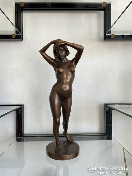 Liipola yrjö bronze female nude