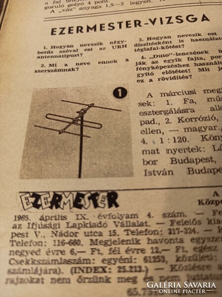 1965 ÀPRILIS/EZERMESTER/ SZÜLETÈSNAPRA/KARÀCSONYRA