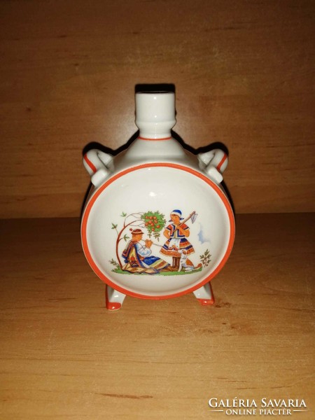 Zsolnay porcelán kulacs - 11,5 cm magas (36/d)