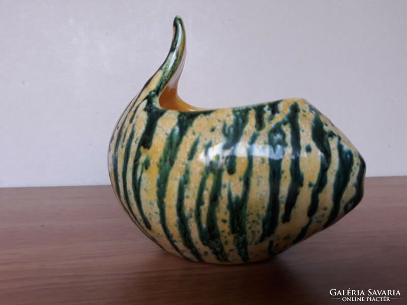 Rare color marked Luria Vilma ceramic bird vase