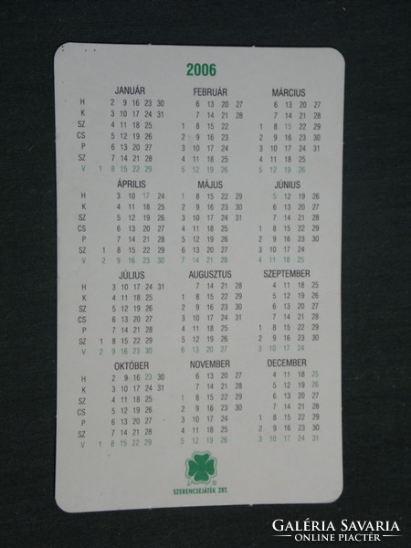 Card calendar, toto lottery game, graphic artist, 2006, (2)