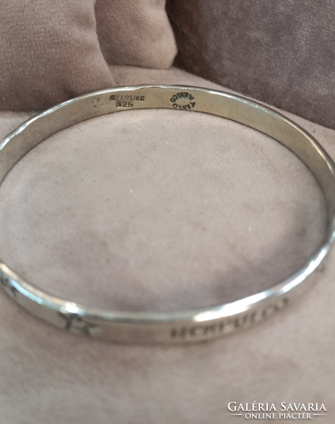 Silver bangle acapulco