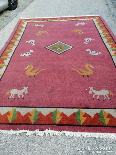 On sale, huge, hand-knotted Nepali, thick carpet 250 x 350 cm
