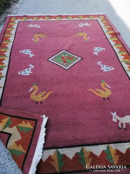 On sale, huge, hand-knotted Nepali, thick carpet 250 x 350 cm