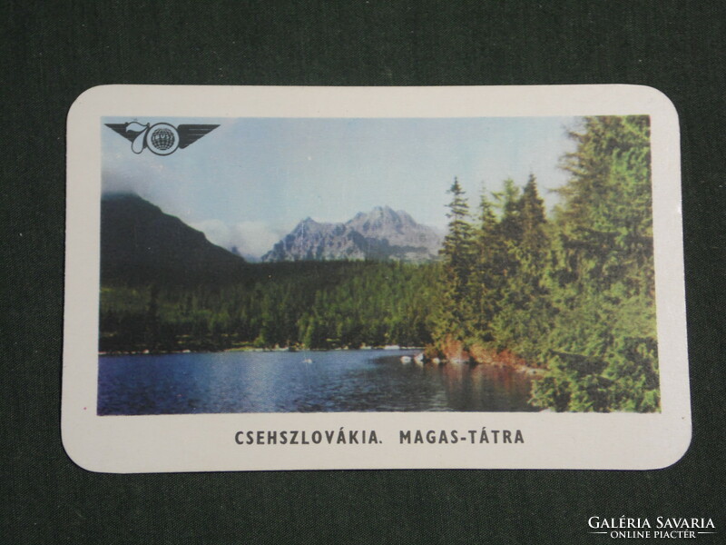 Card calendar, 70-year-old Ibus travel agency, Czechoslovakia High Tatras, 1972, (3)