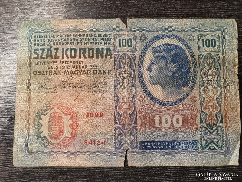 100 korona 1912 VG