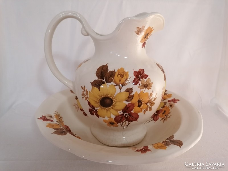 Made in Staffordshire England, washing bowl and jug