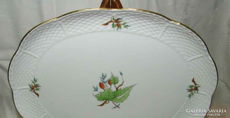 Herend rosehip pattern bowl - 31 x 25 cm