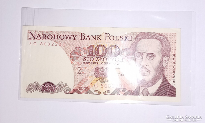 Polish zloty (100/1986 banknote-)