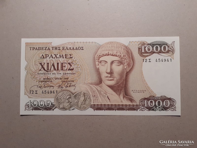 Görögország-1000 Drachma 1987 aUNC