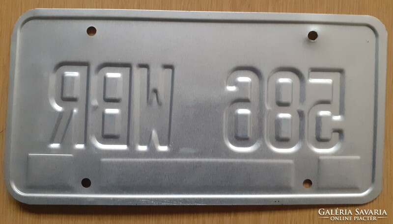 Usa american license plate number plate 586 wbr ketucky jefferson