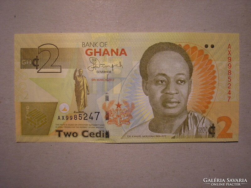 Ghána-2 Cedis 2013 UNC