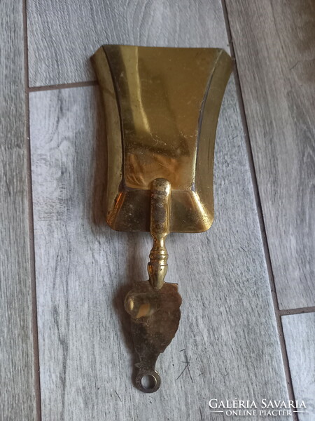 Antique copper fireplace shovel (23.2x11x5.3 cm)