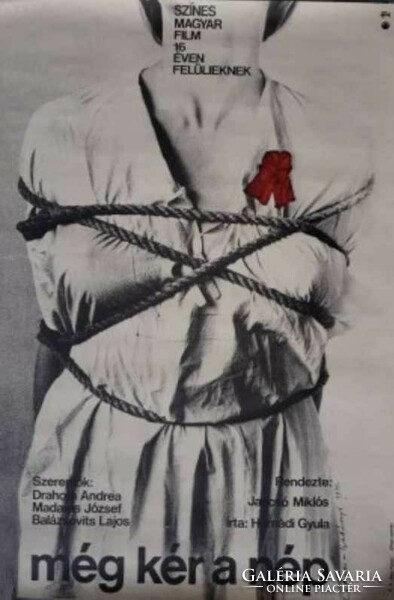 Movie poster: Miklós Jancsó's film still wants the people (58x39.5 cm.) Lakner-Gadányi photo poster