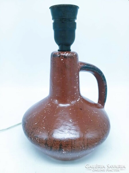 Retro ceramic lamp, lamp body, marked circle, 24.5 cm high
