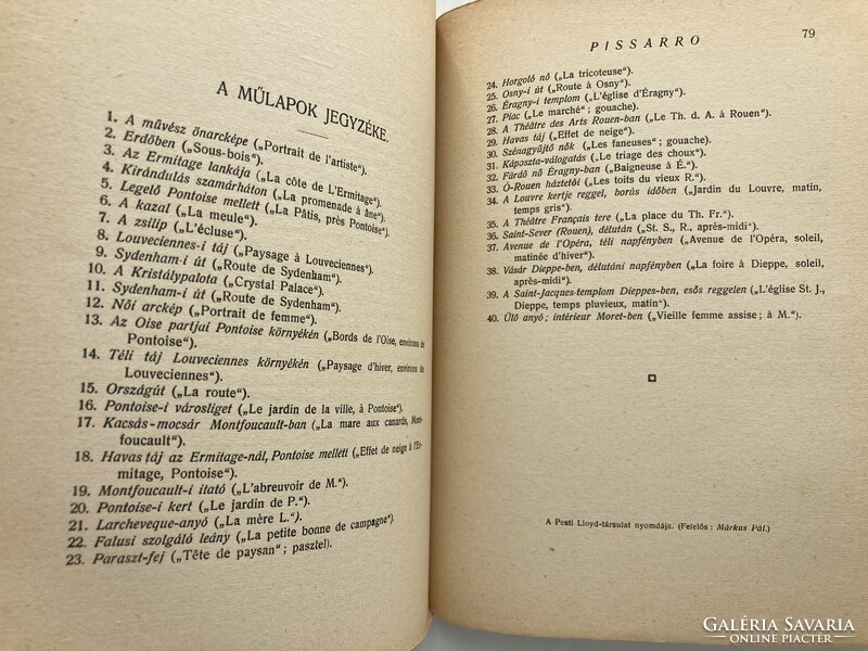 Renoir, Monet, Pissaro - impresszionista művészettörténeti könyvcsomag 1925-ből