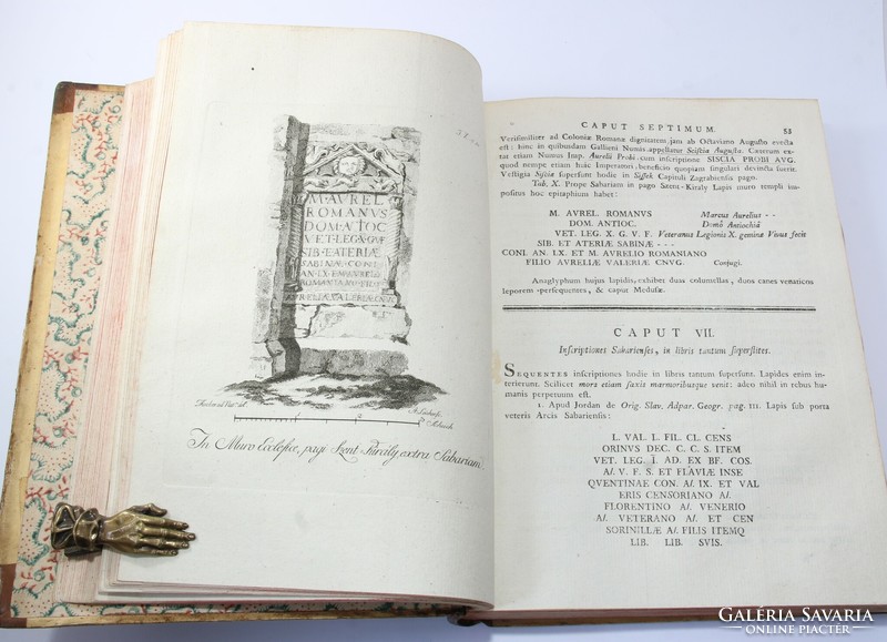 1791 - History of Szombathely from the library of the Spissich noble family with beautiful engravings !!