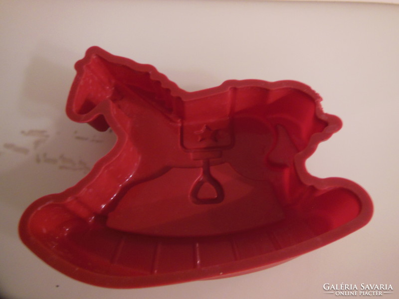 Bakeware - new - rocking horse - 18 x 15 x 4 cm - German - silicone